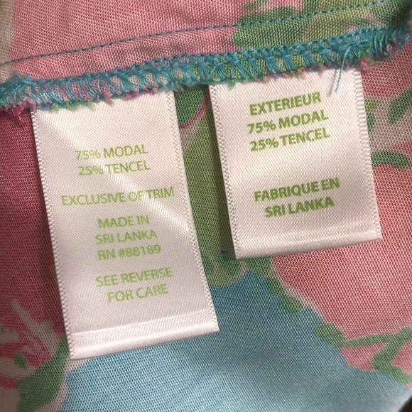 Vintage Lilly Pulitzer Elastic Waist Floral Pants - Picture 9 of 9